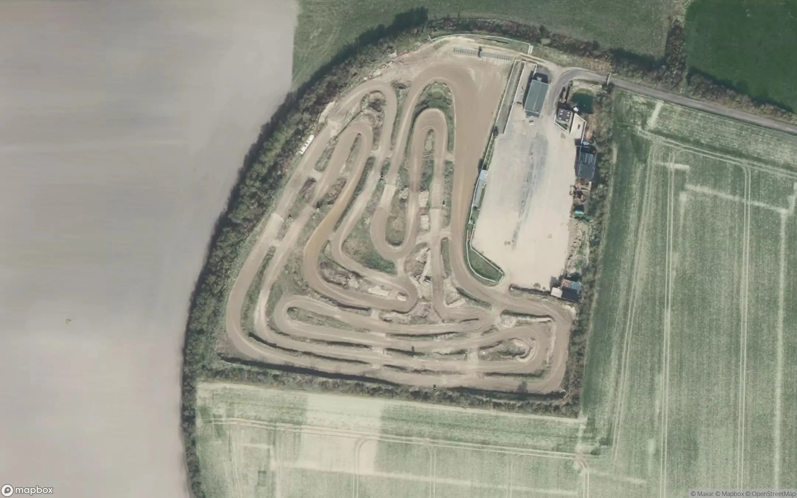 Nakskov Motorcross bane Motocross Strecke